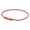 Phiten Rakuwa X50 Necklace, Slim Type, Red, 15.7 inches (40