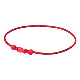 Phiten Rakuwa X50 Necklace, Slim Type, Red, 15.7 inches (40 cm)