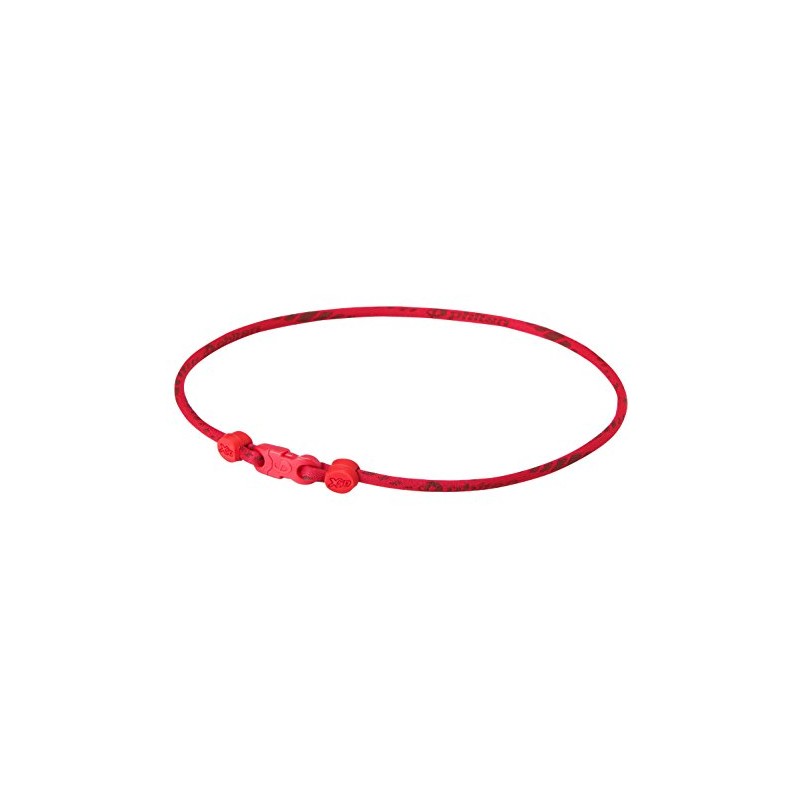 Phiten Rakuwa X50 Necklace, Slim Type, Red, 15.7 inches (40