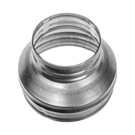 8" to 6" Inch / 200 to 150 mm Duct Reducer Round Reducer Duct Fitting Pipe Increaser Reducer Made from Galvanized Steel (Drain, Waste and Vent) Reducing Coupling (Metal, 8 to 6 Inch)