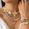 ZORVUJI Muschelkette Damen Set Bunt Boho Schmuck mit Muschel Armband