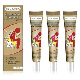 3pcs SOL LORA body care cream for men and women Hemorrhoids Cream - Volume: 2pcs 【Stable and effective】