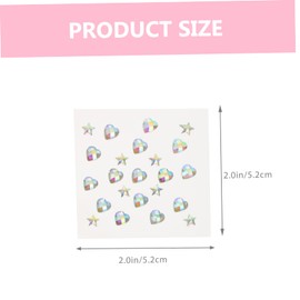 FOMIYES 5sheets Gel Nail Art Strips Hotfix Rhinestones for Face Makeup Nails Body Jewelry