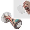 Colorful Wood Coffee Flat Tamper Stainless Steel Base Powder Hammer