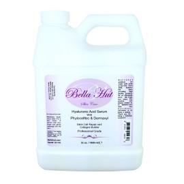 Bellahut 100% Pure Hyaluronic Acid Face Serum with PHYT.CELLTEC & DER.MAXYL | Refresh, Renew and Rebuild Skin Cells while Building Collagen | (1 OZ, 4 OZ, 16 OZ, 32 OZ & 128 OZ) | MADE IN USA (32 OZ)