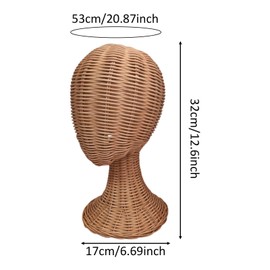 Oshhni Mannequin Manikin Head Hat Display Holder Stand Wig Stand Hat Rack for Scarf Glasses