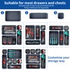 Giklux 45 Pack Tool Box Organizer Tray, 3-Sizes Tool Box
