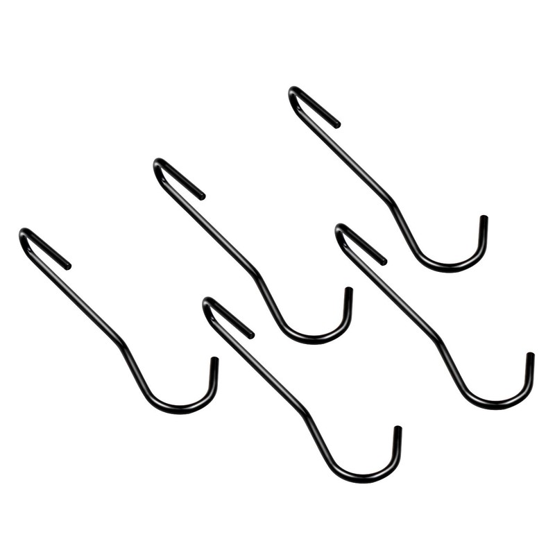 ESFUN 12 Pack Heavy Duty S Hooks, Black Pot Rack