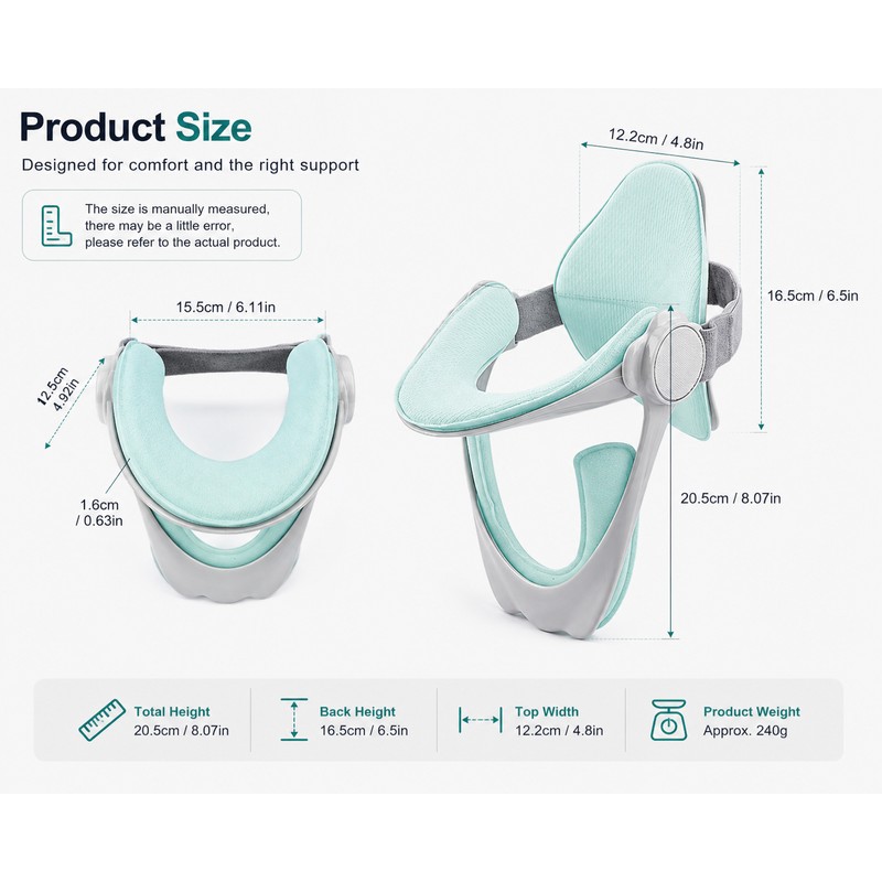 Adjustable Neck Support for Daily Comfort – Ergonomic Padded Design