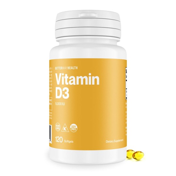 Better Way Health Vitamin D3 5000 IU – High Potency
