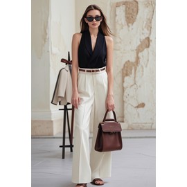 Urban Fleer Women's Faux Leather Skinny Belts Thin Waist Belt with Gold Buckle for Dress/Jeans/Pants up to 37 Inches(Coffee)