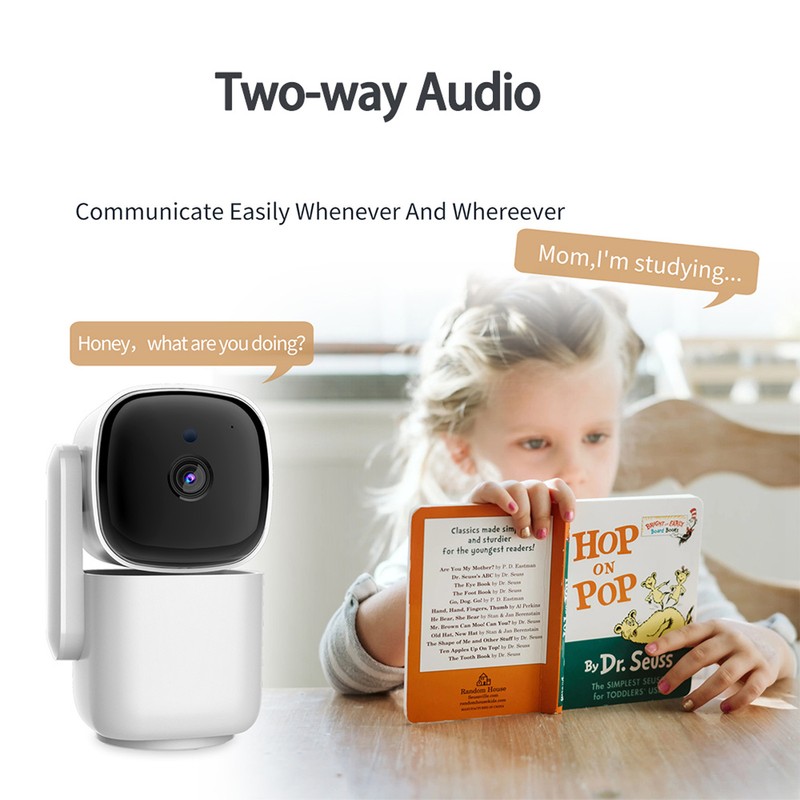 WiFi Security Camera 1080p Night Vision Auto Tracking 2 Way
