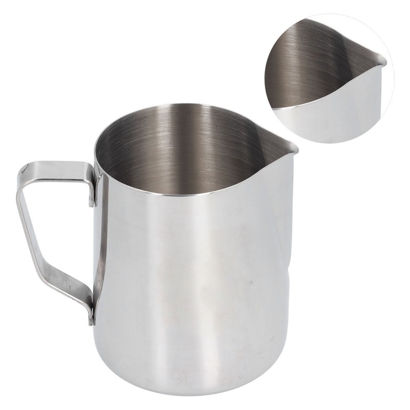 304 Stainless Steel Frothing Cup with Inner Scale Pointed Mouth