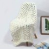 Ruankenshop Knitted Blanket Chunky Knit Throw Chunky Knitted Blanket Knit