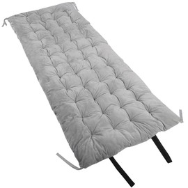 REDCAMP Folding Cot Pads for Sleeping Extra Thick, Soft Comfortable Velvet Cotton Camping Cot Mattress Pad for Backpacking Hiking, Grey 75x30 inches