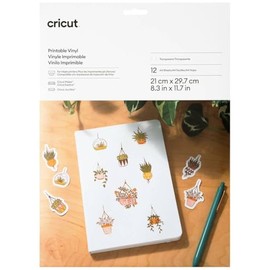 Cricut Printable Vinyl - A4 (Pack of 12)