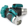 Sanpaint Hose Splitter 2 Way Heavy Duty Y Valve, Spigot