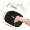 Reusable Pet Hair Removal Glove with Large-Toothed Flea Comb for