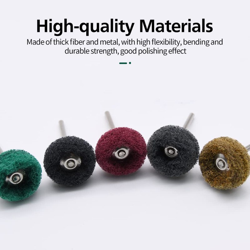 200pcs Abrasive Wheel, 1" Buffing Polishing Wheels, Metal Polishing Compound