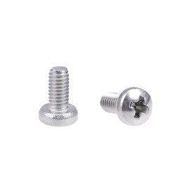 uxcell M3x6mm Machine Screws Pan Phillips Cross Head Screw 304 Stainless Steel Fasteners Bolts 30Pcs