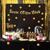 Senior Citizen Vibes Funny Birthday Gold Glitter Banner – Happy