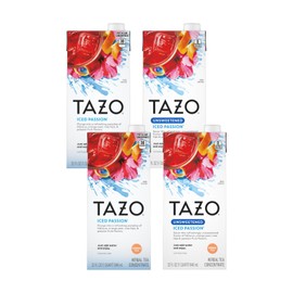 TAZO Tea Concentrate, (Iced Passion Herbal Tea, Unsweetened Iced Passion) (2ea) (Variety Pack)