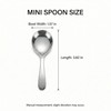 6-Pack Mini Stainless Steel Condiment Spoons, Small Jar Spoons for