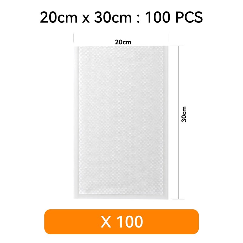 [2024 New] 20x30cm 100 Count Precut Bags, Vacuum Sealer Bags