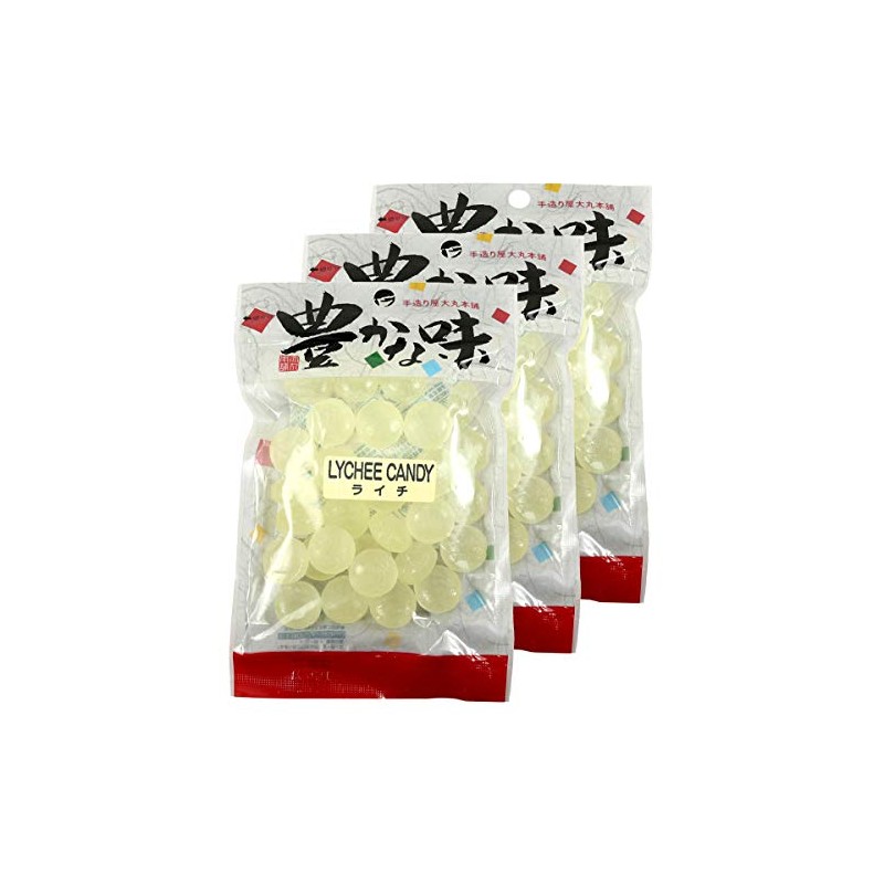 Daimaru Japanese Candy - Unique Hard Candies from Japan (Lychee,