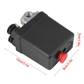 90PSI -120PSI Heavy Duty 240V 16A Four Port Air Compressor Pressure Switch for Compressed Air Compressor