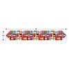 Printed International Flag Table Runner Party Accessory (1 count) (1/Pkg)