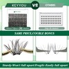Lash Clusters 96pcs Individual Lashes Y08 D Curl 14mm Cluster