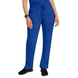 Healing Hands 6 Pocket Scrubs Pants for Women Purple Label Womens 9141 Toni Drawstring Scrub Pant Soft Comfortable Fabric Galaxy Blue 2XL