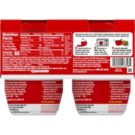 Campbell's Homestyle Chicken Noodle Soup, Perfect Lunch Snack, 7 Ounce Microwavable Cup (4 pack)