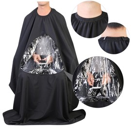 Baluue 2pcs Wai Cloth Cape Hair Dryers Smock Apron Kitchen Apron Salon Apron Hair Cutting Smocks Apron Waterproof Aprons Hairstylist Apron Clipper Guards Chefs Apron Hairdressing Black