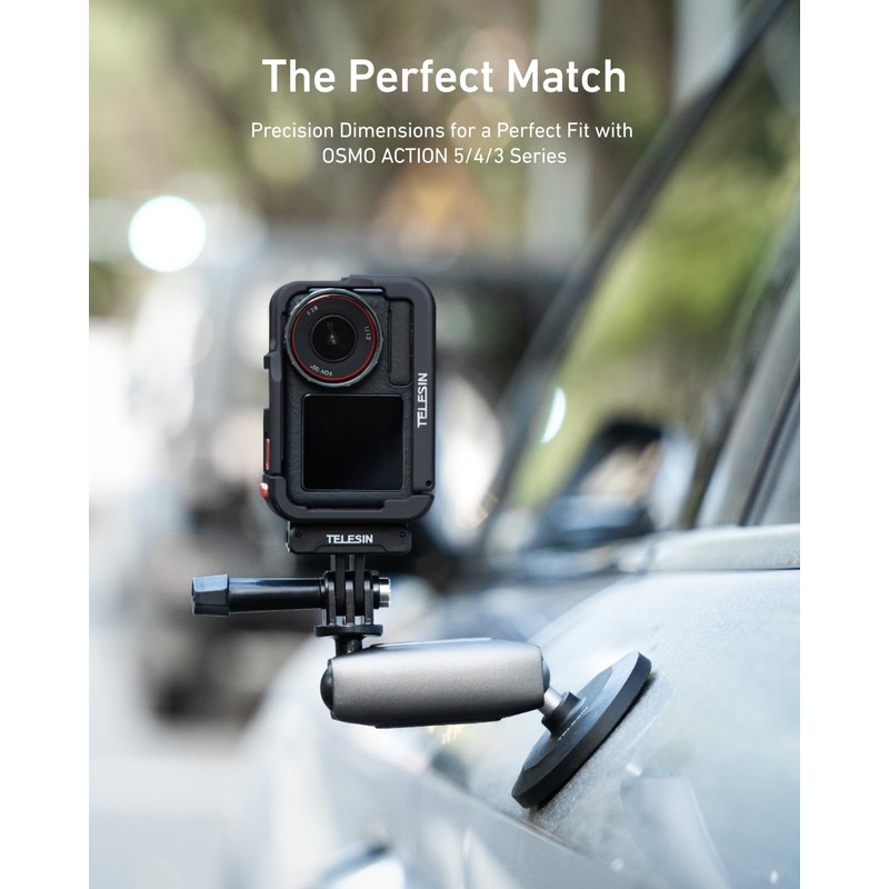 TELESIN 54g Ultra-Light Camera Cage for DJI Action 5 Pro