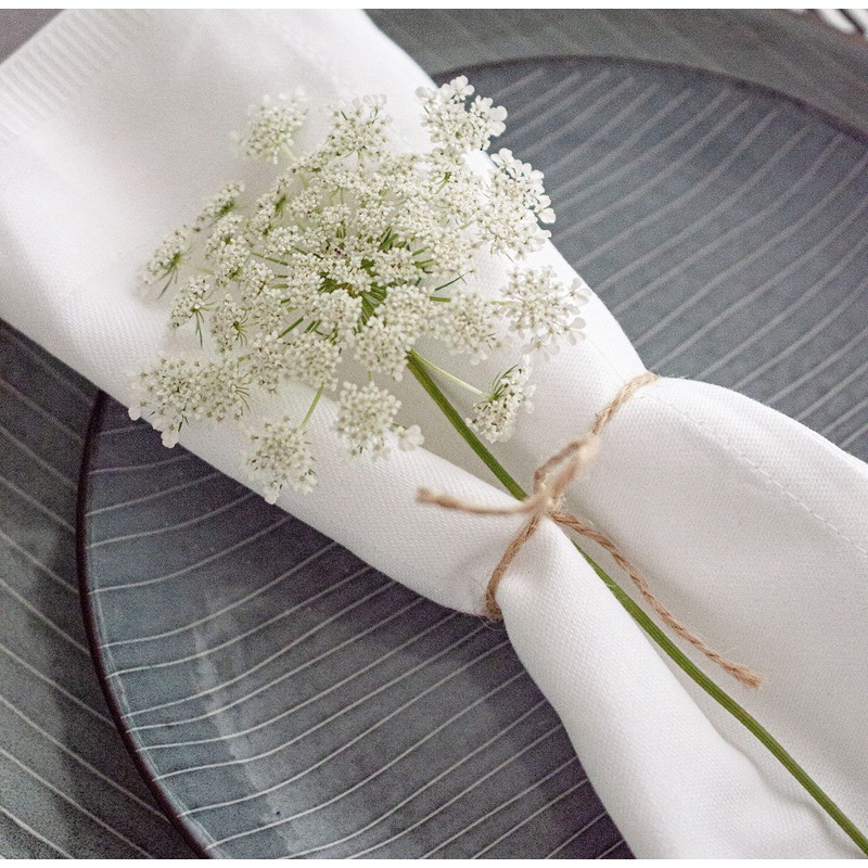 Zollner 063 Damask Fabric Napkins Cotton 2 Sizes Atlas Edge,
