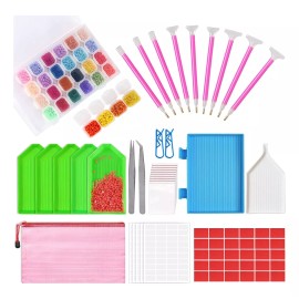 Aosihui 127 Piezas Kit De Pintura Diamantes Diy Cuadro Decorativos
