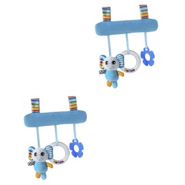 SAFIGLE 2pcs Animals Toys Rattle Crib Toy Toy Toys for Infants Babies Toys Animal Toy Toy Cars Toys Carseat Toys Toy Toys for Babies Pram Toy Stroller Baby Cart