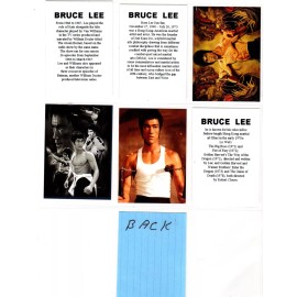BRUCE LEE     CUSTOM   NOVELTY TRADING CARD 6 CARDS   SET