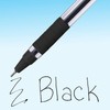 Paper Mate Ballpoint Pens, Comfort Grip, Fine Point (0.7mm), Black,