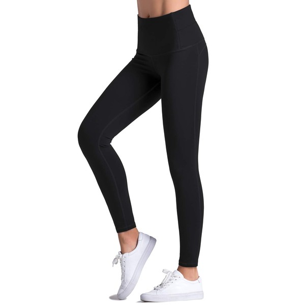 Dragon Fit Compression Yoga Pants Power Stretch Workout Leggings with High Waist Tummy Control (XX-Large, Ankle-Black)