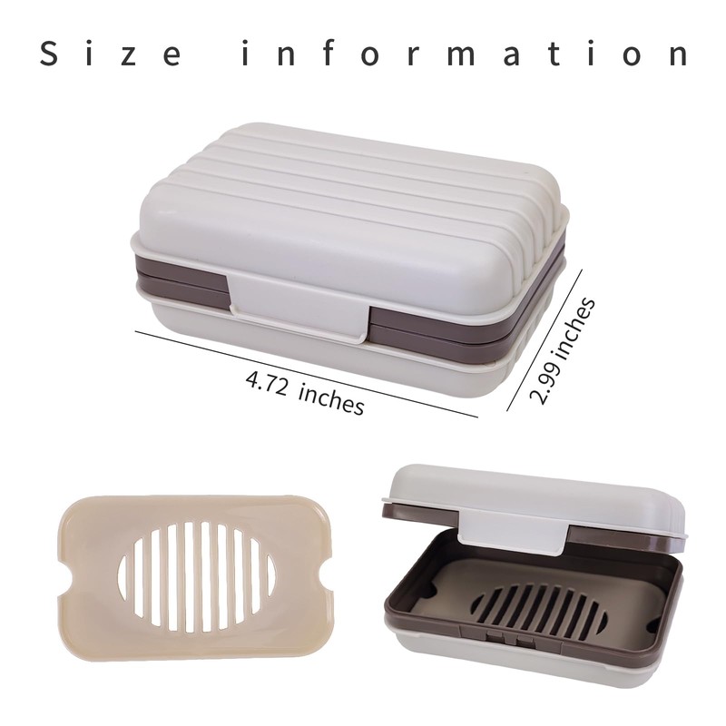 Leakproof Travel Soap Container with Lid Travel Essentials Soap Case