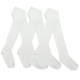 LUXE DIVA Girls Kids Tights Cotton Rich Plain School Warm Thick Girl Tights School Pair Warm Cotton Rich Plain Soft Children 2-13 Year