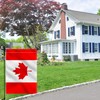 GaryTodd Canada Garden Flag,12×18 Inch Outdoor Banner for Canadian Yard
