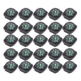 25PCS Button Compass Survival, Watch Band Compass, Mini Compass, Watch Strap Compass, Hiking Compass, Portable Survival Compass, Button Compass Set for Survival Watch Band Bracelet