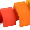 5pcs Fire Flame Element Stacking Toys Wooden Stacker Nesting Building