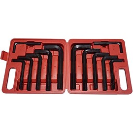 Professional EZ Travel Collection Extra Large Allen Wrench Jumbo Automotive Hex Key Set (SAE and METRIC)