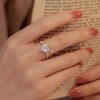 1 Pcs Heart Ring for Women Fashionable Heart-shaped Ring for
