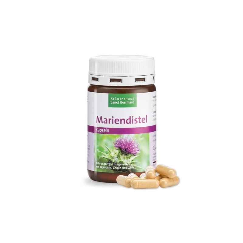 Sanct Bernhard Milk Thistle Capsules with 200 mg Milk Thistle
